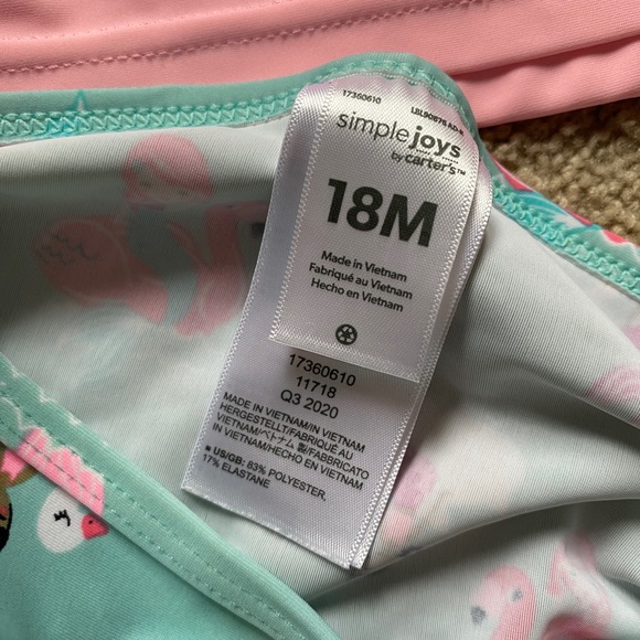 Toddlers 2-Piece Mermaid Rashguard Set - Picture 5 of 5